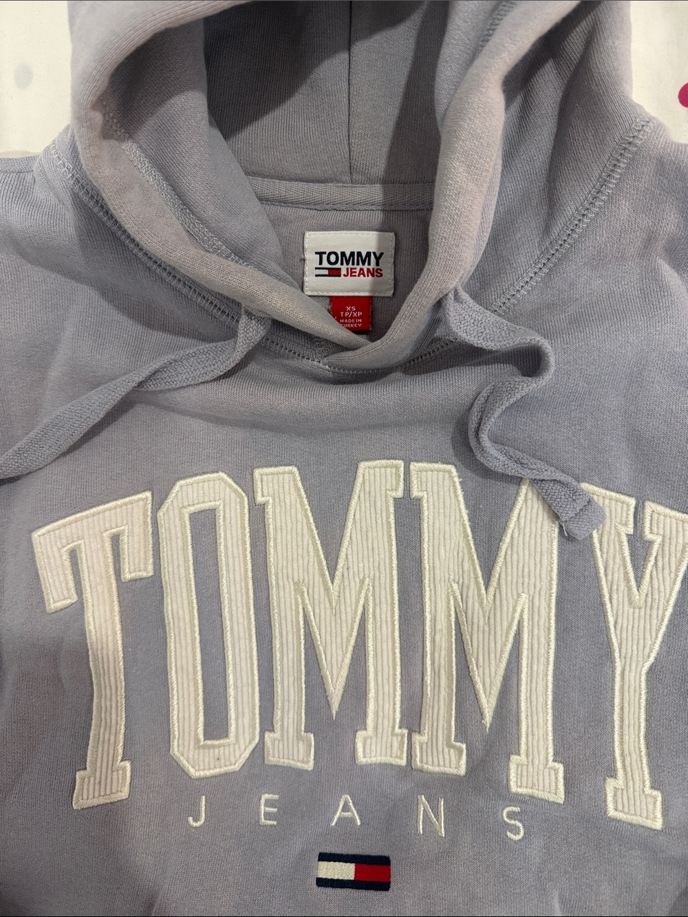 Tommy Hilfiger Women’s oversized Hoodie with Embroidered Logo - violet XS - Picture 2 of 3